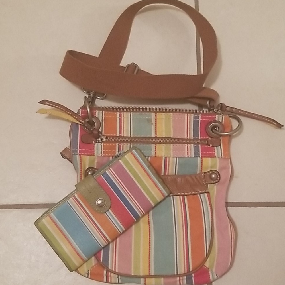 Fossil purse and matching wallet